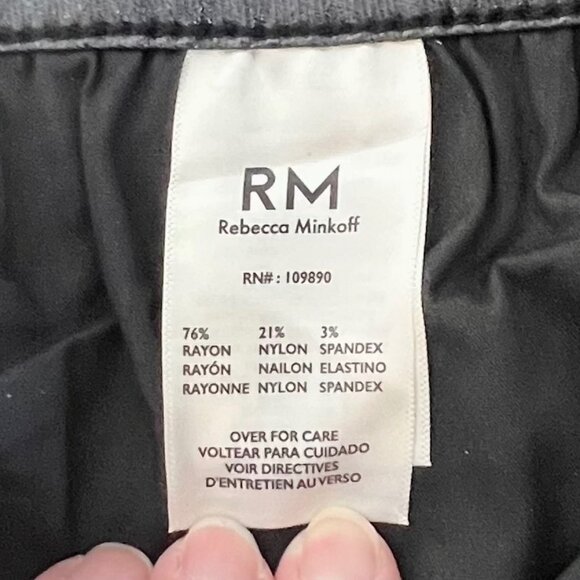Rebecca Minkoff 10P Black Metallic Sparkly Petite Length Skinny Jeans NWOT's - Picture 4 of 16